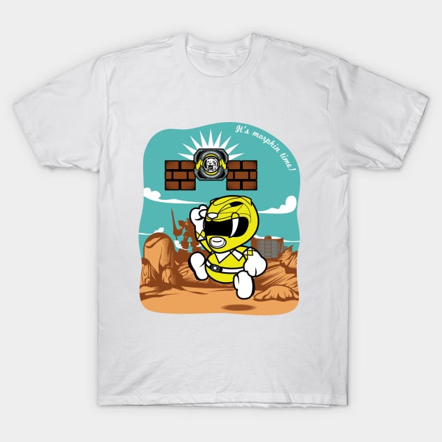 Paper YellowRanger T-Shirt by Samtronika